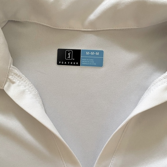 PGA Tour Ladies 2-Piece Golf Set Sleeveless Polo Top M & Skort S White & Green - Picture 13 of 16